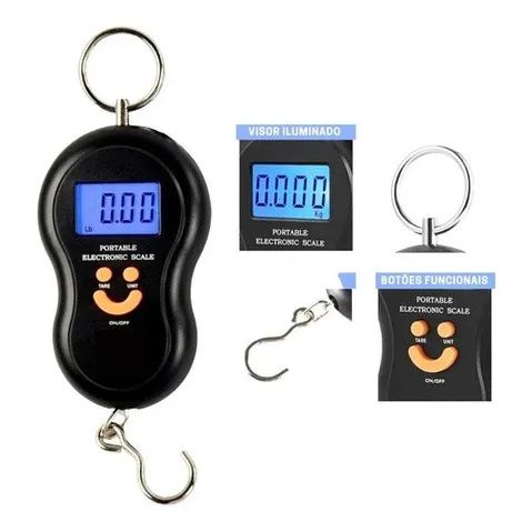 Balança Gancho Digital 50 Kg Portátil