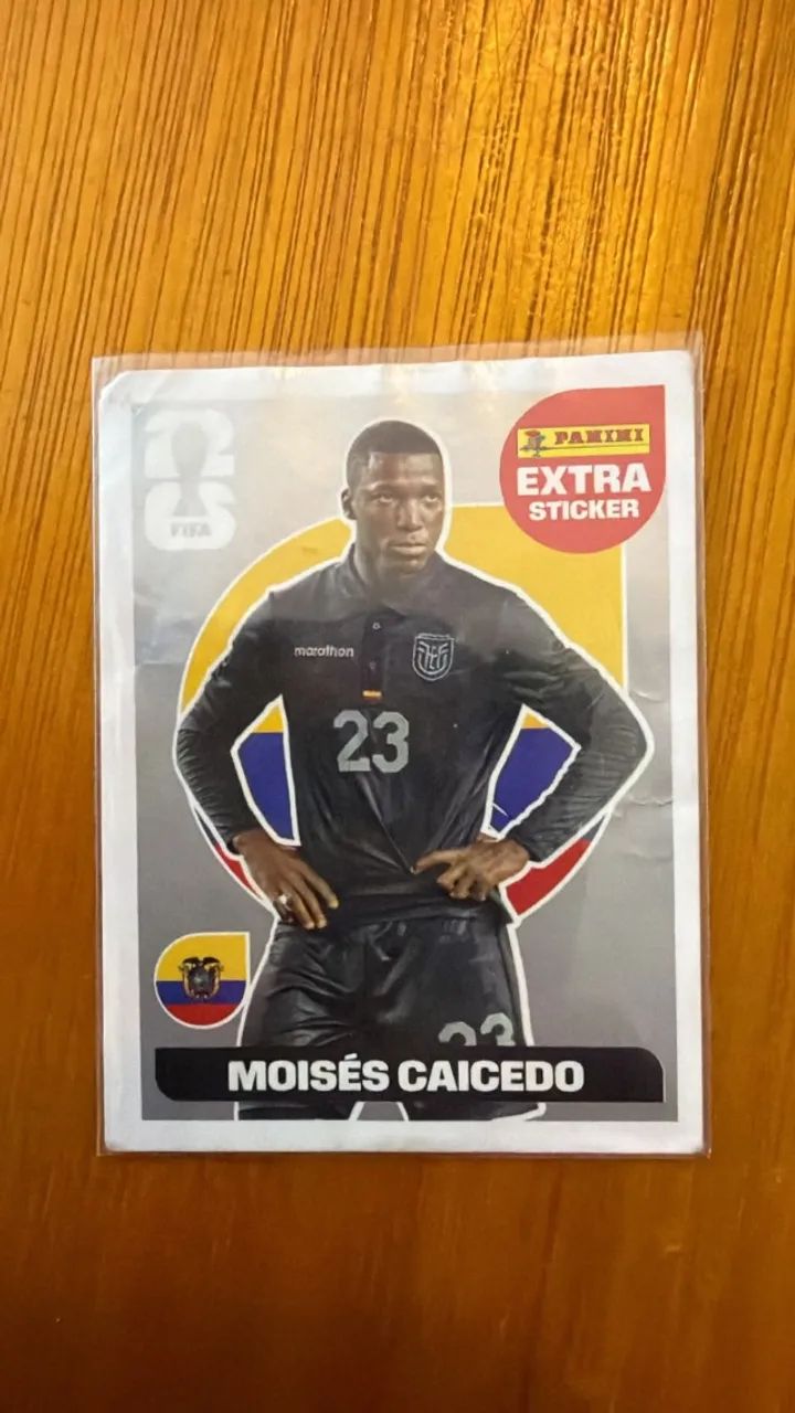 FIGURINHA LEGEND - MOSÉS CAICEDO - PRATA