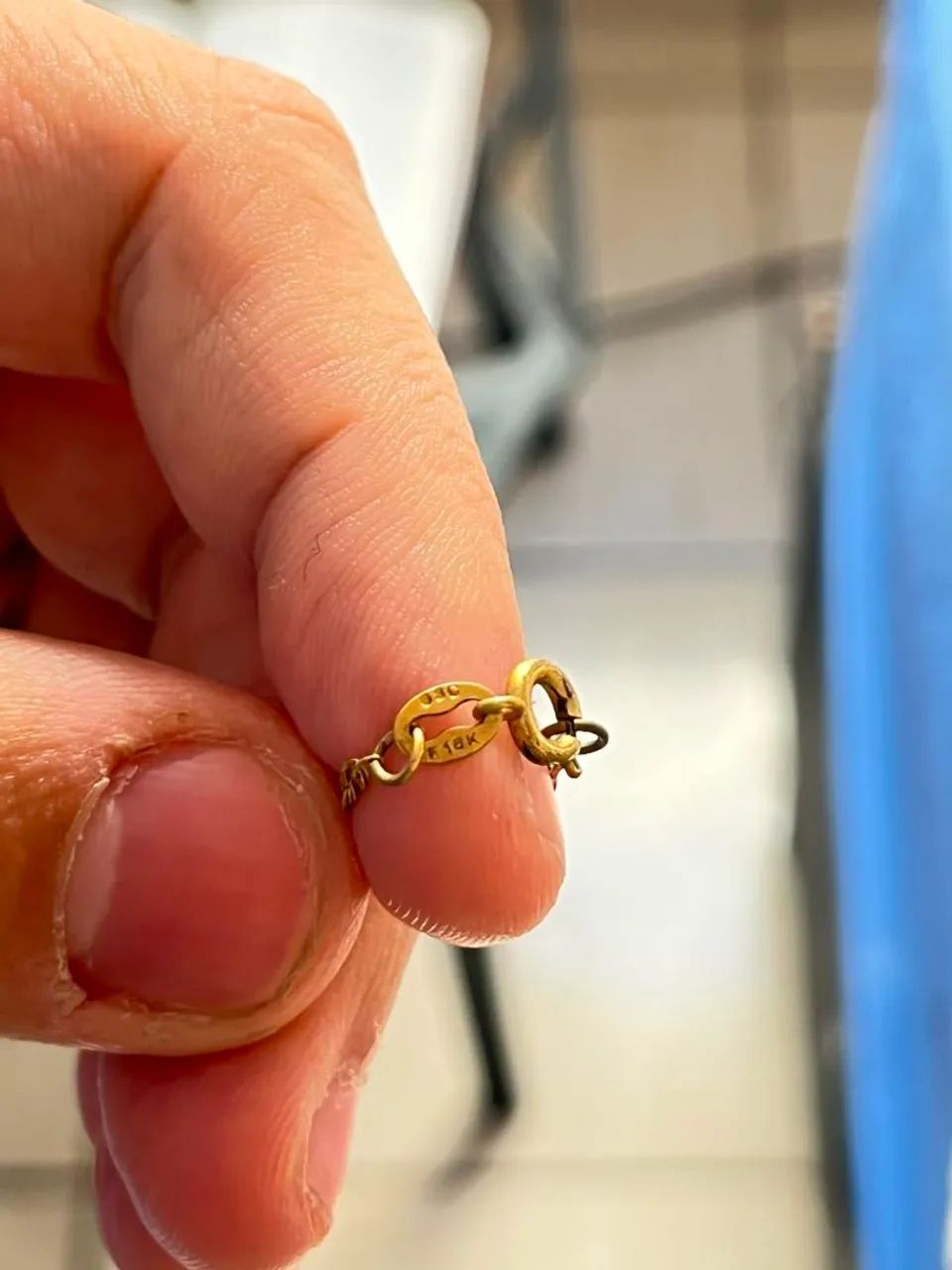 Corrente de Ouro 18K com Pingente de Cruz - 0,95 g