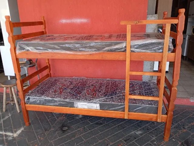 Beliche com 2 colchões D20 Novos - Entrega Grátis 
