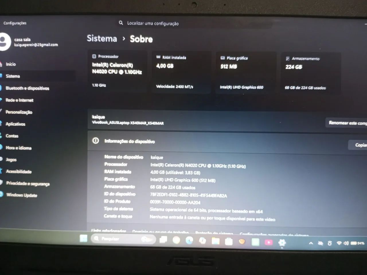Notebook asus - Foto 5
