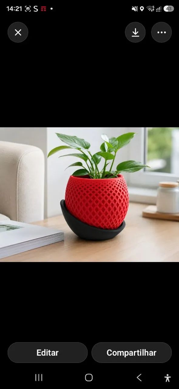 Vaso decorativo variadas cores 8cmx10cm - Foto 3
