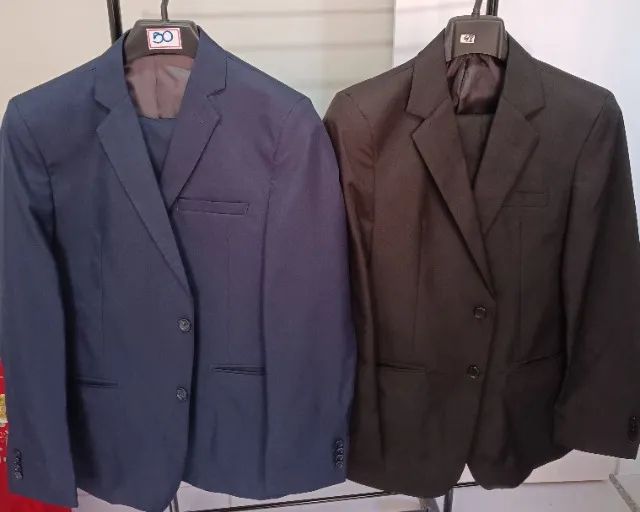 Kit ternos cores preto e azul marinho 