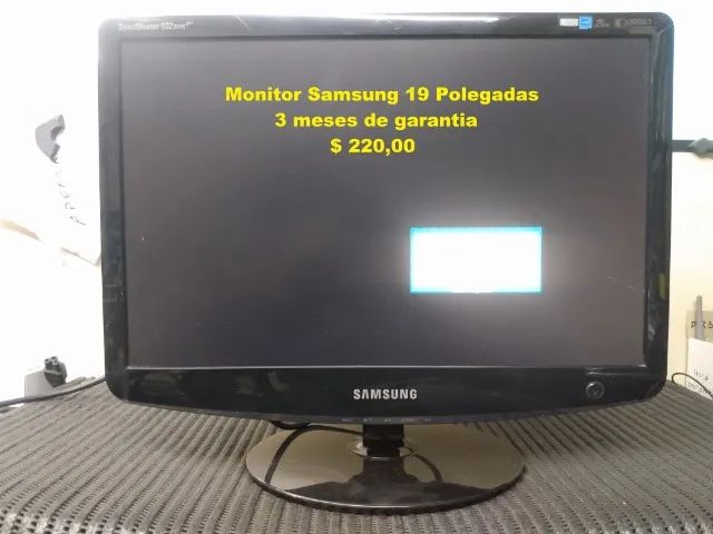 Monitor Samsung 19 Polegadas. Funcionando 100% com Garantia