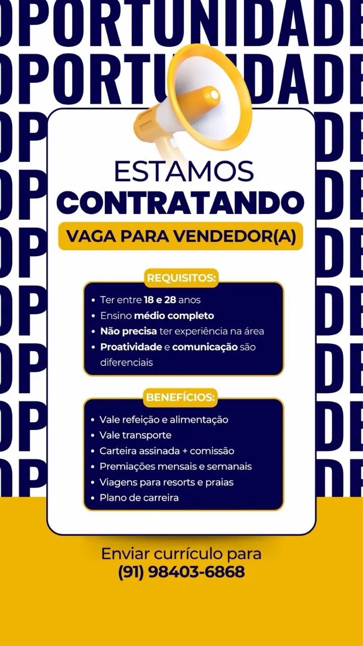 Vagas de emprego