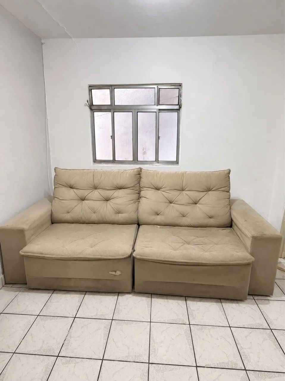 Sofá Retrátil e Reclinável 2,90 m - Ideal para Reforma