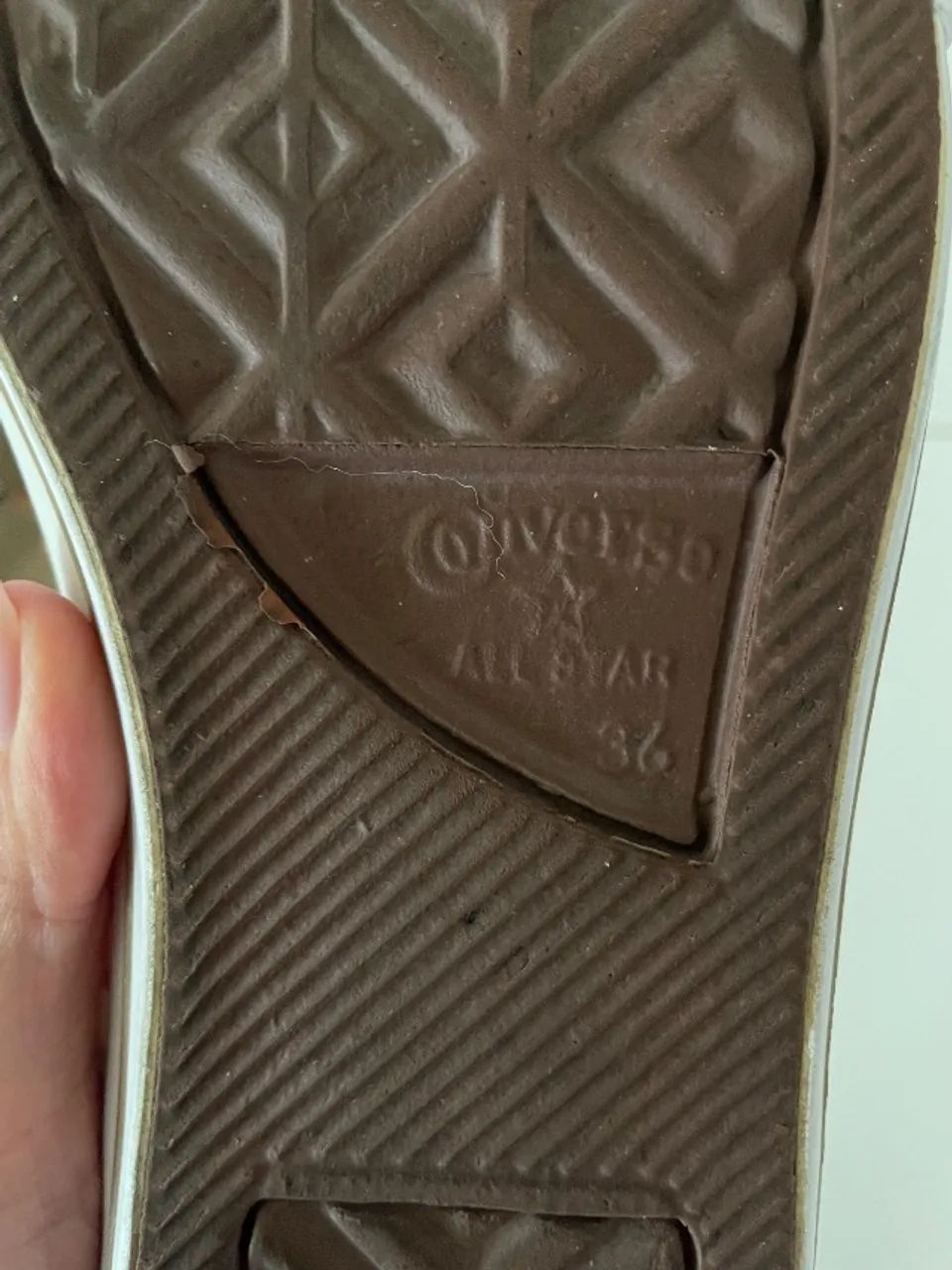 tênis converse all star de couro marrom - Foto 5