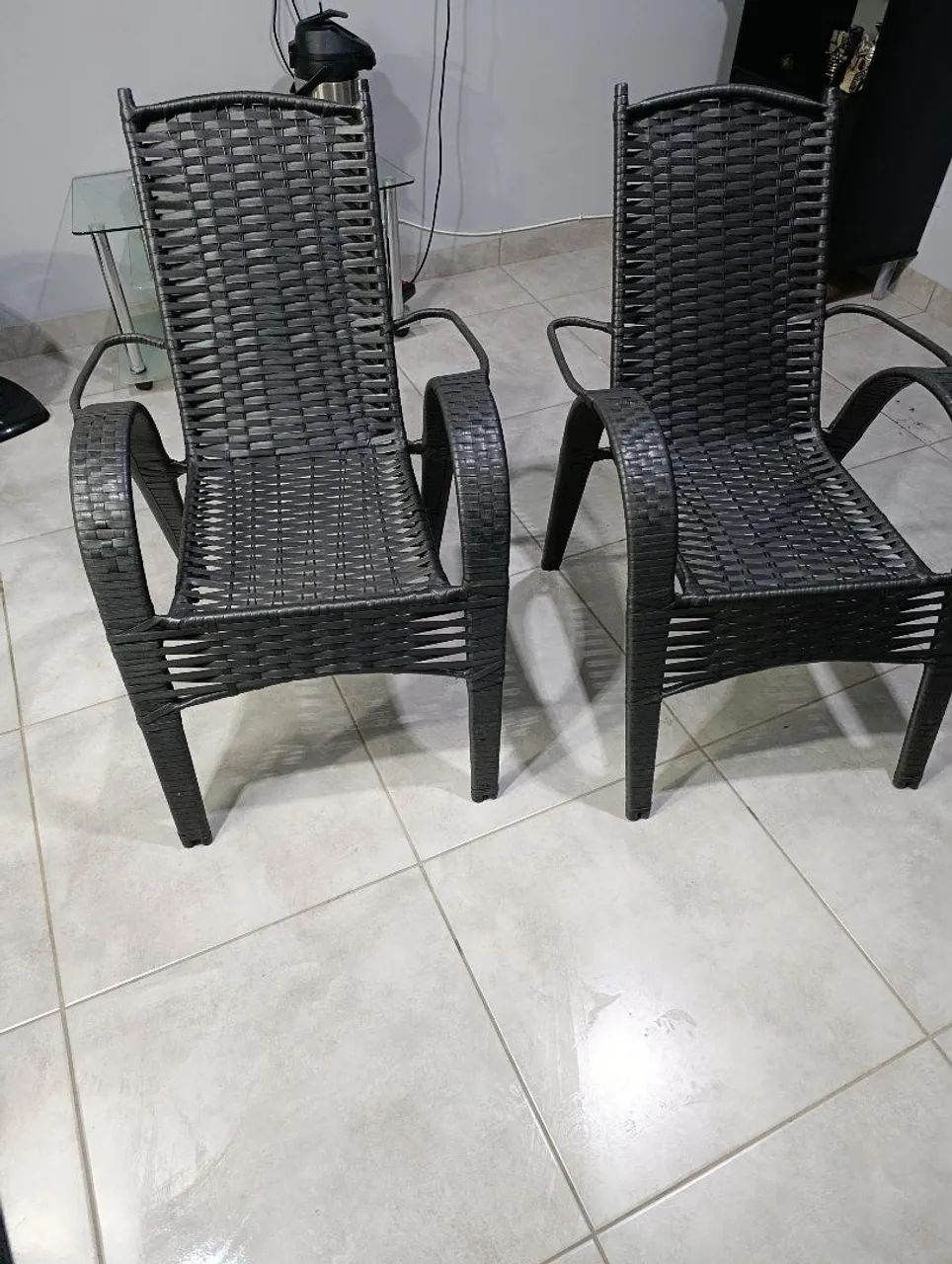 2 Cadeiras de junco 