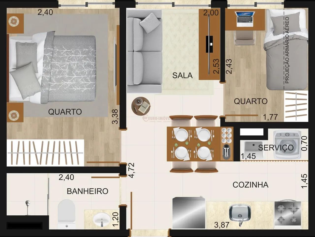 Apartamento 2 quartos - São Mateus - Foto 2