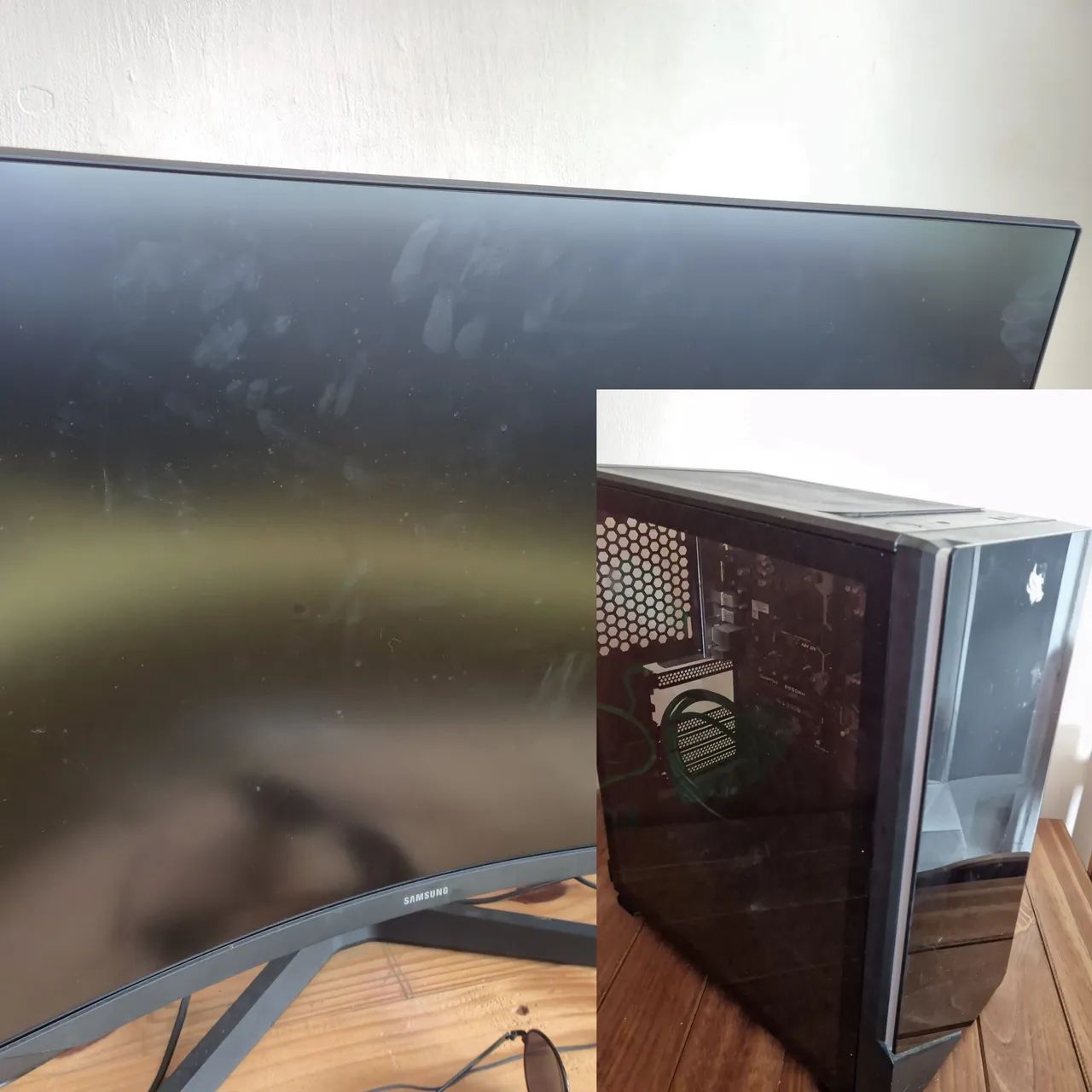 Monitor Odyssey G5 32" e Gabinete Gamer 