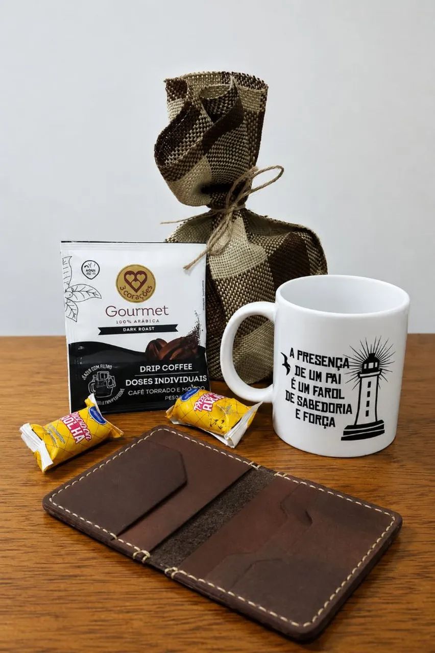 Kit ALBATROZ Dia dos Pais! CARTEIRA + CANECA