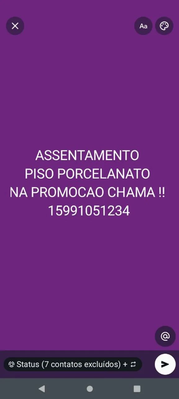 Pisos e porcelanato cerâmica *