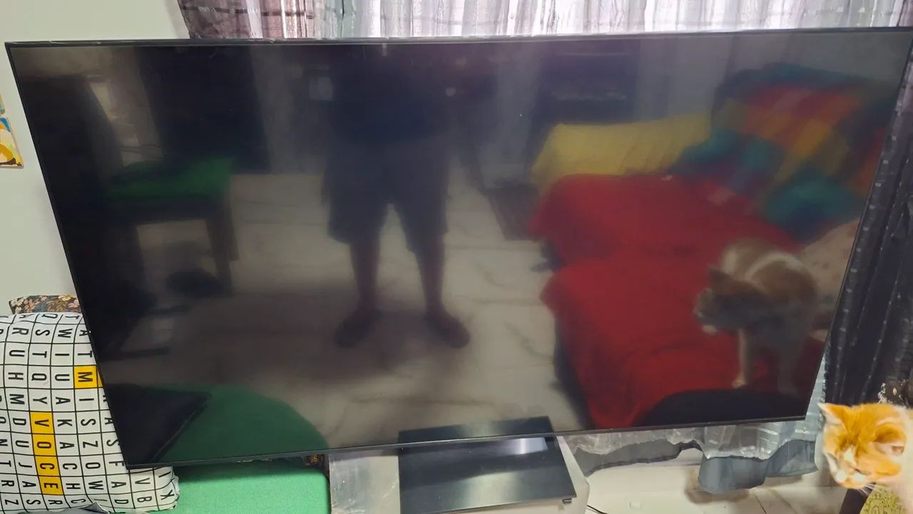 Smart TV Samsung 55 polegadas leia. 