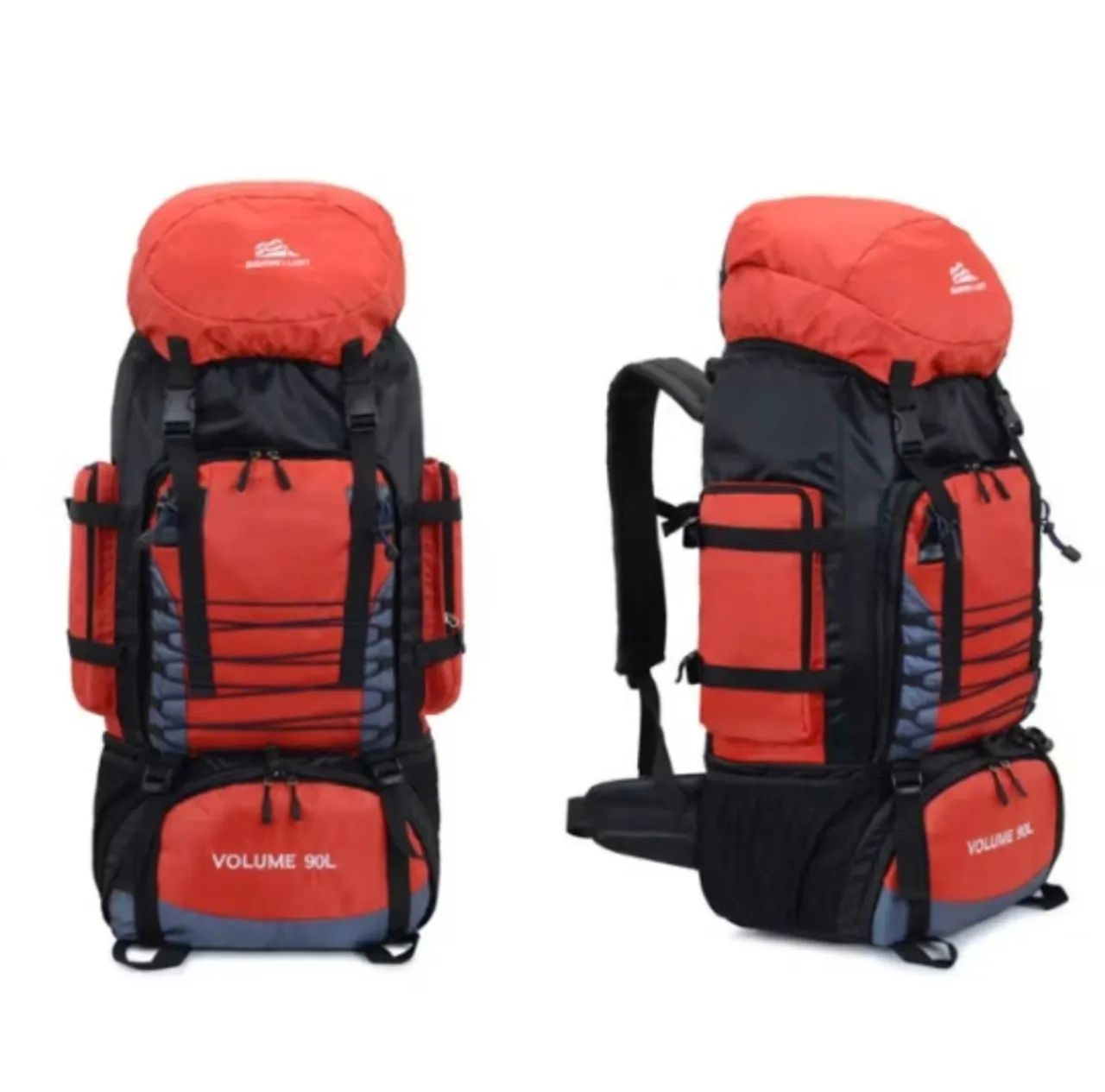 Mochila acampamento 90 litros Material nylon impermeável 600d de alta qualidade - Foto 5