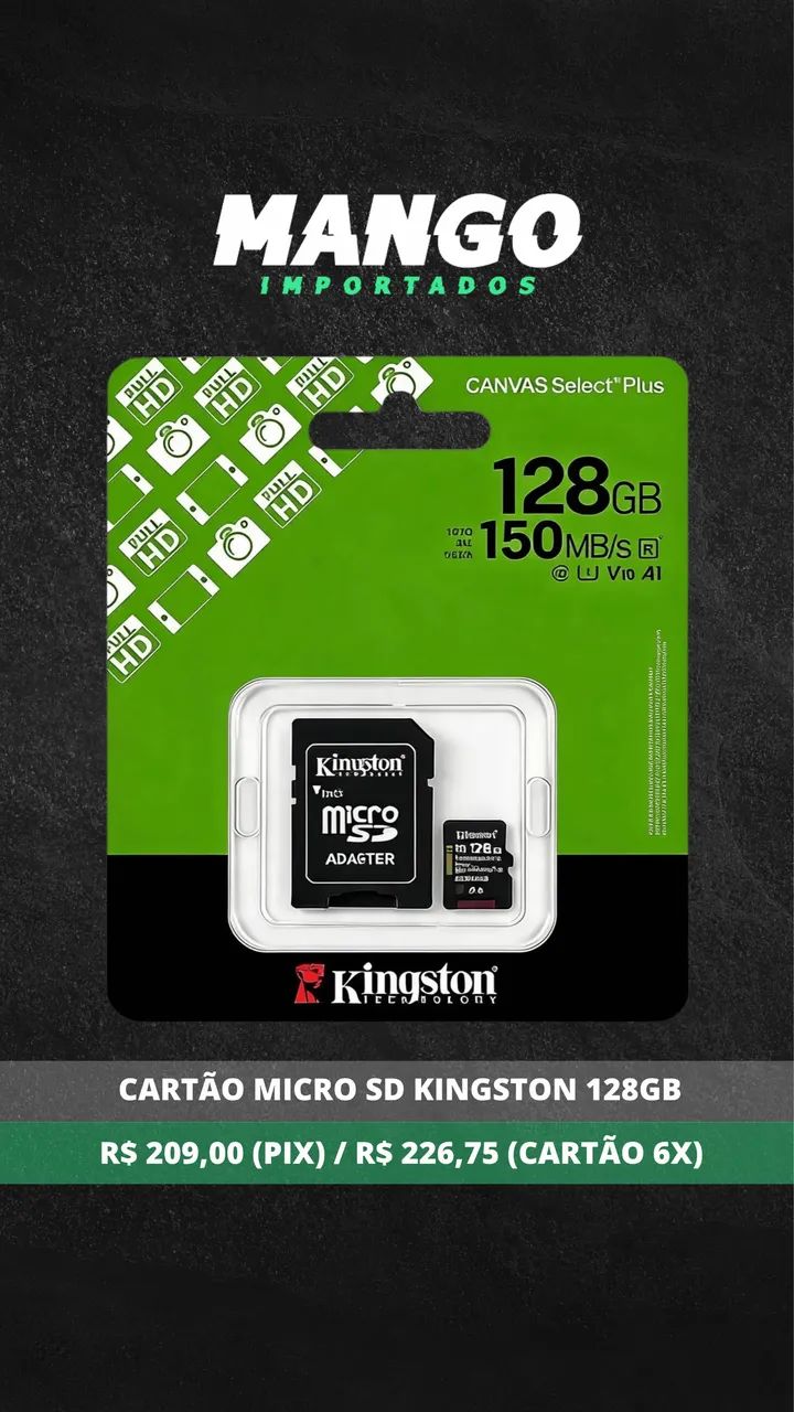 Cartão Micro SD Kingston Select Plus 128 gb  - Foto 3
