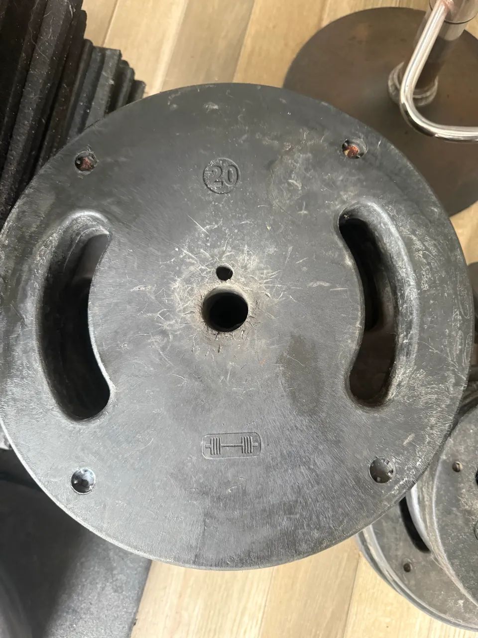 Anilhas emborrachada injetada 20kg  - Foto 2