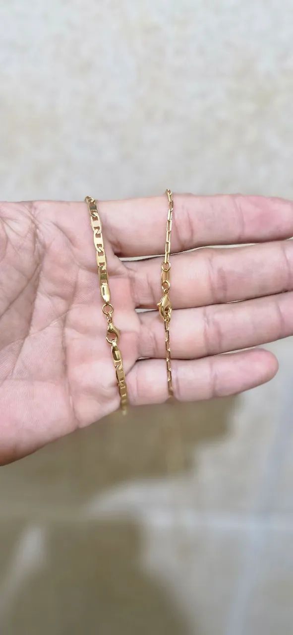 Corrente e pulseira magold 18k  - Foto 2