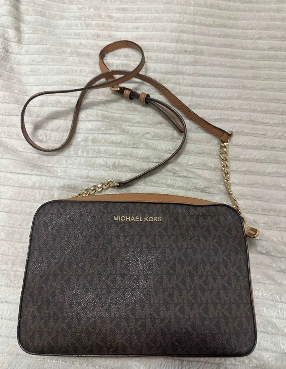Bolsa Michel Kors marrom (Original ) - Foto 3