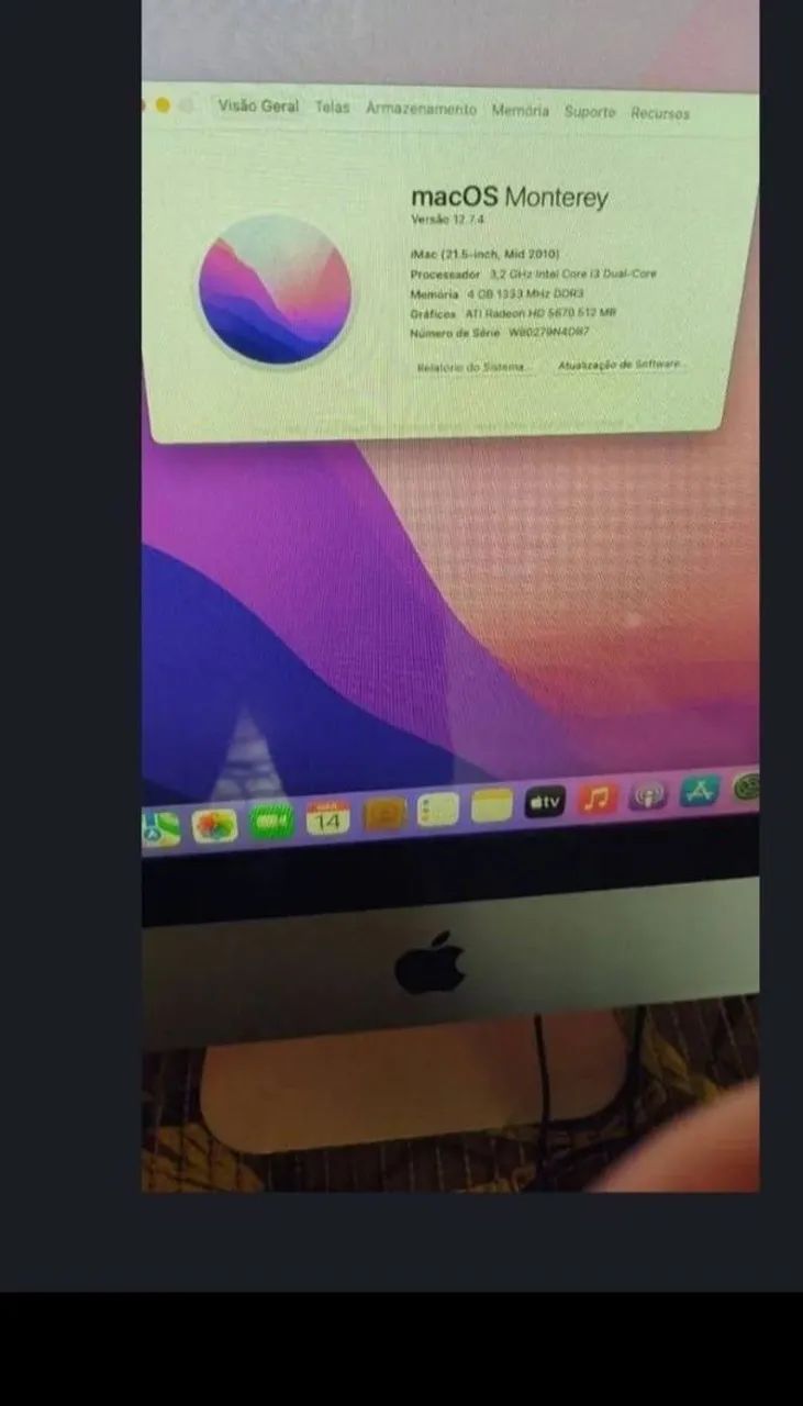 Apple imac Processador i3 tela 21,5 - Foto 3