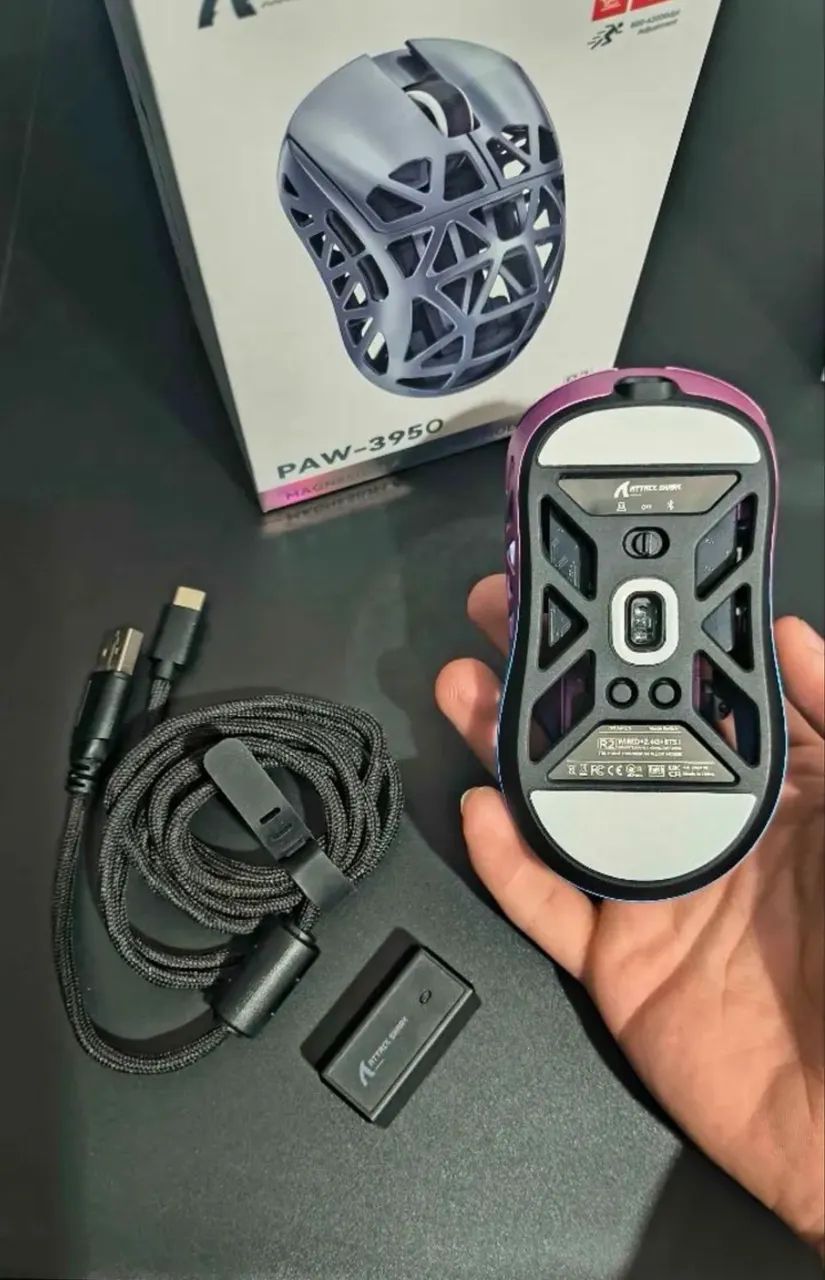Mouse Gamer Attack Shark R2 - Foto 3