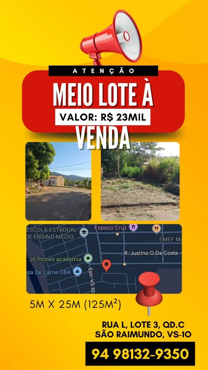 Somente venda MEIO LOTE VS-10