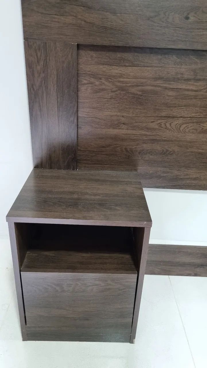 Cama Box Baú com Colchão e Cabeceira
