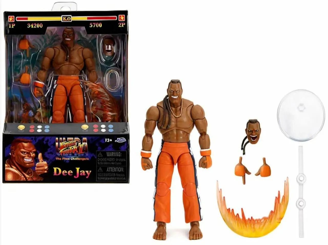 Action Figure Boneco Dee Jay Street Fighter II Ultra 18 Cm Articulado Jada Toys Lacrado - Foto 2