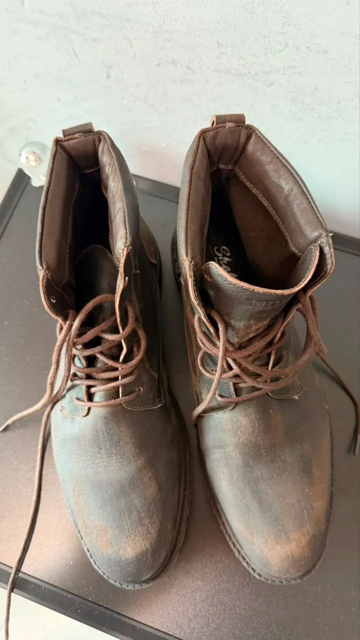 Bota Shelter Couro Masculina 42 - Foto 4