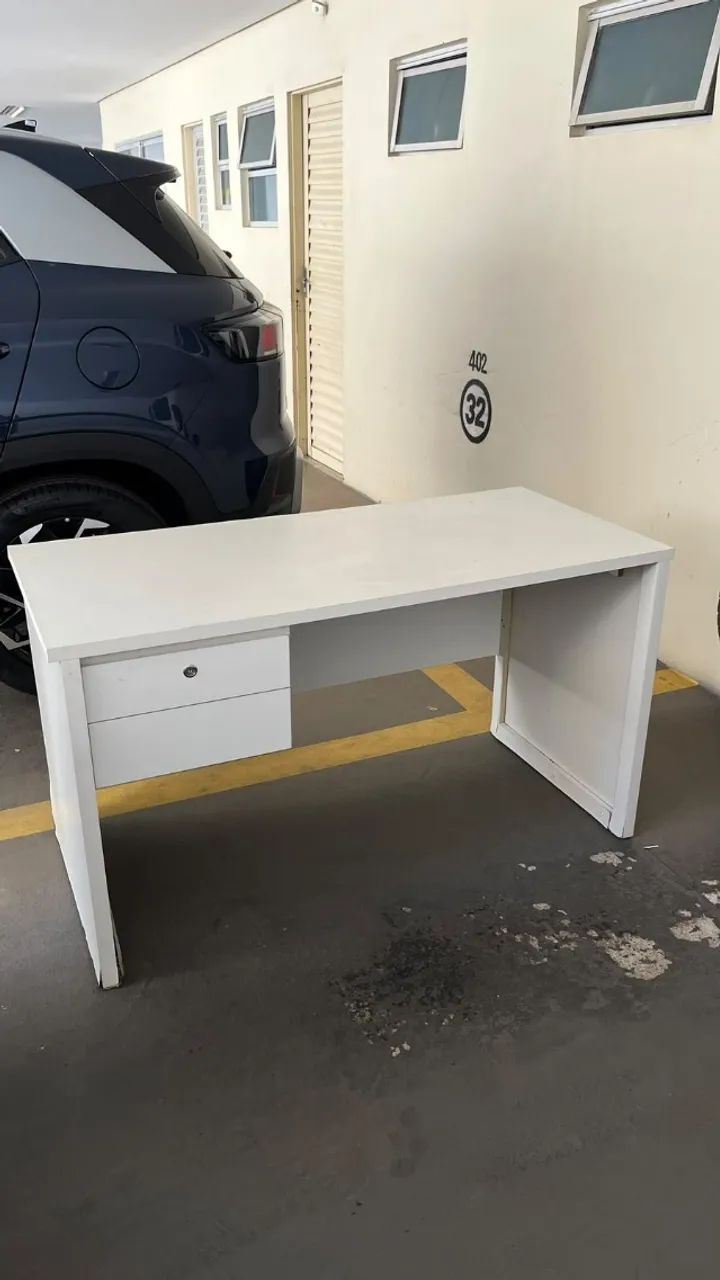 Mesa de escritório Branca mdf