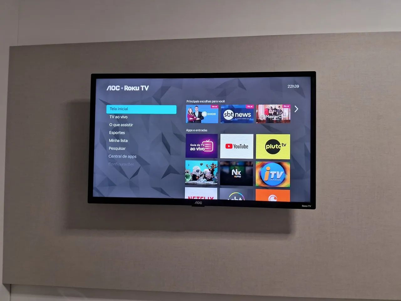 Smartv LED AOC 32 polegadas - Funcionando Perfeitamente 
