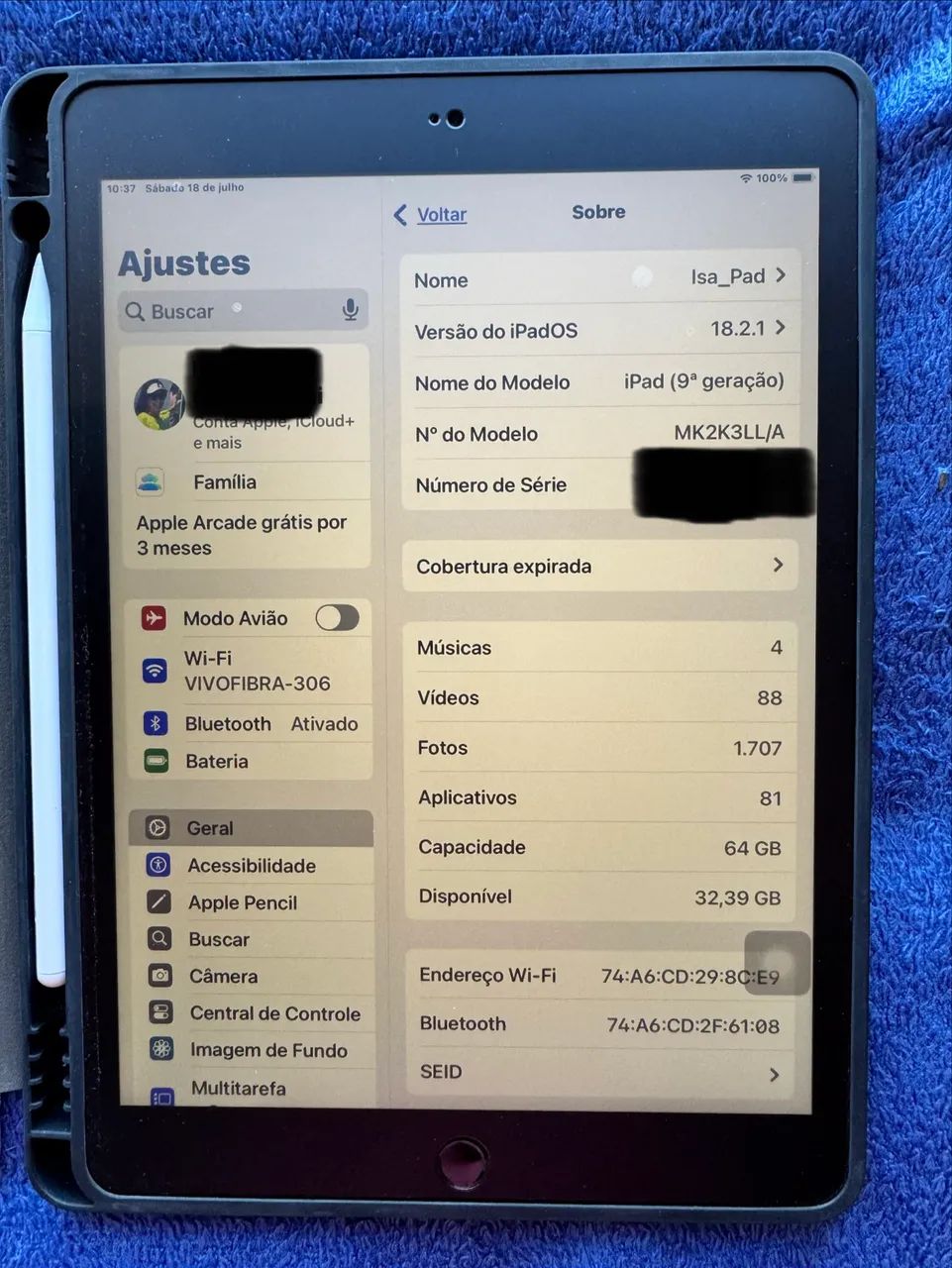 iPad (9ª geração) 64GB