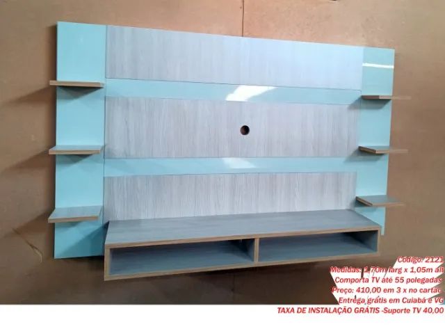Painel MDF p/ TV até 55 polegadas (NOVO) - Foto 2