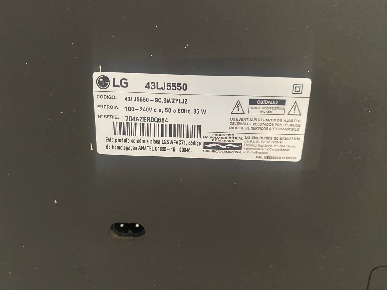 Tv LG 43 polegadas sem imagem  - Foto 3