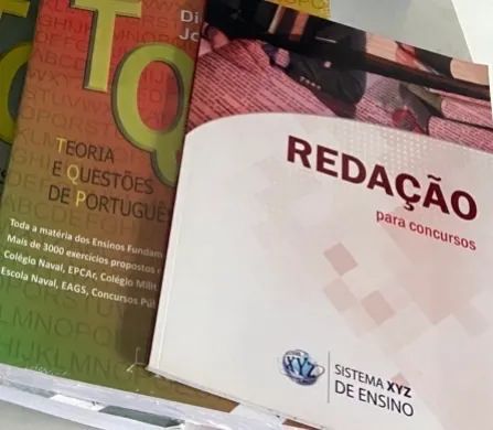 Livro TQP Teoria e Questões de Português + livro Redação para concursos 