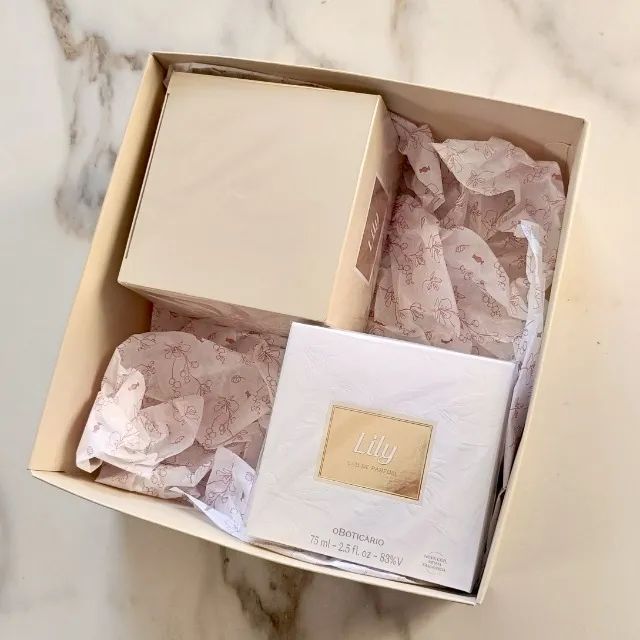 Kit Presente Lily Tradicional Perfume 75ml + Hidratante 250gr - Foto 5