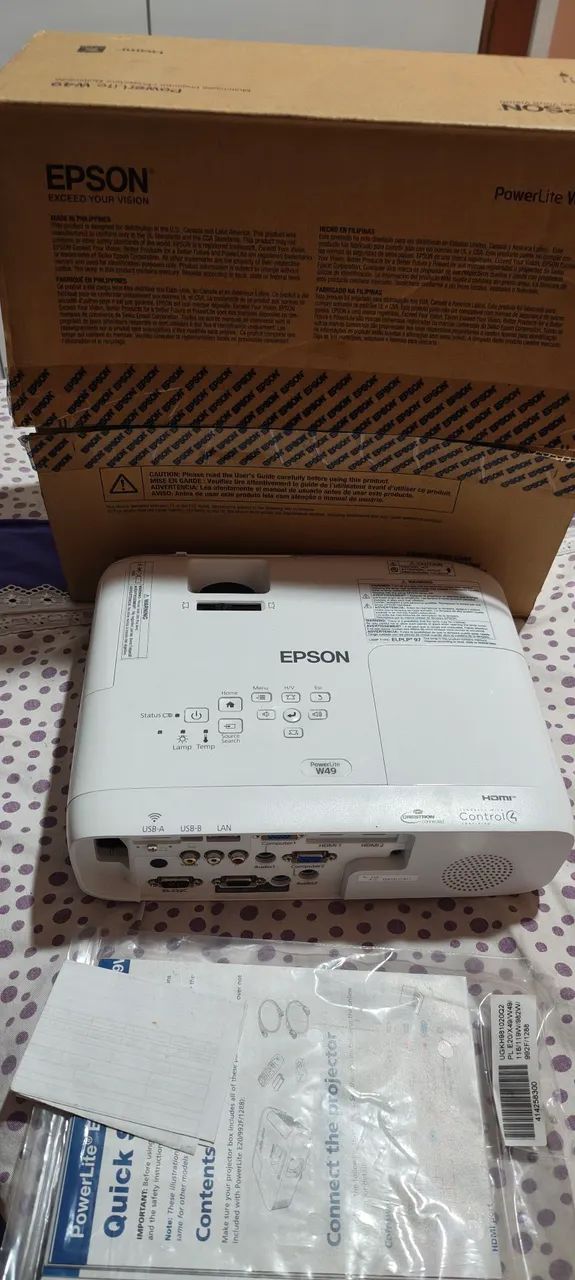 PROJETOR EPSON W49 HDMI (3.400 Lumens) - Foto 5