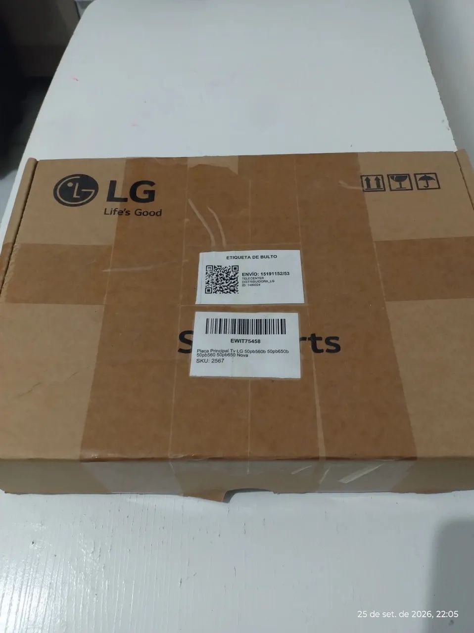 Placa principal tv LG 50pb650b