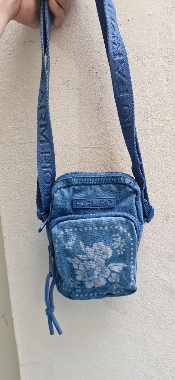 Bolsa farm jeans usada uma vez só. - Foto 3