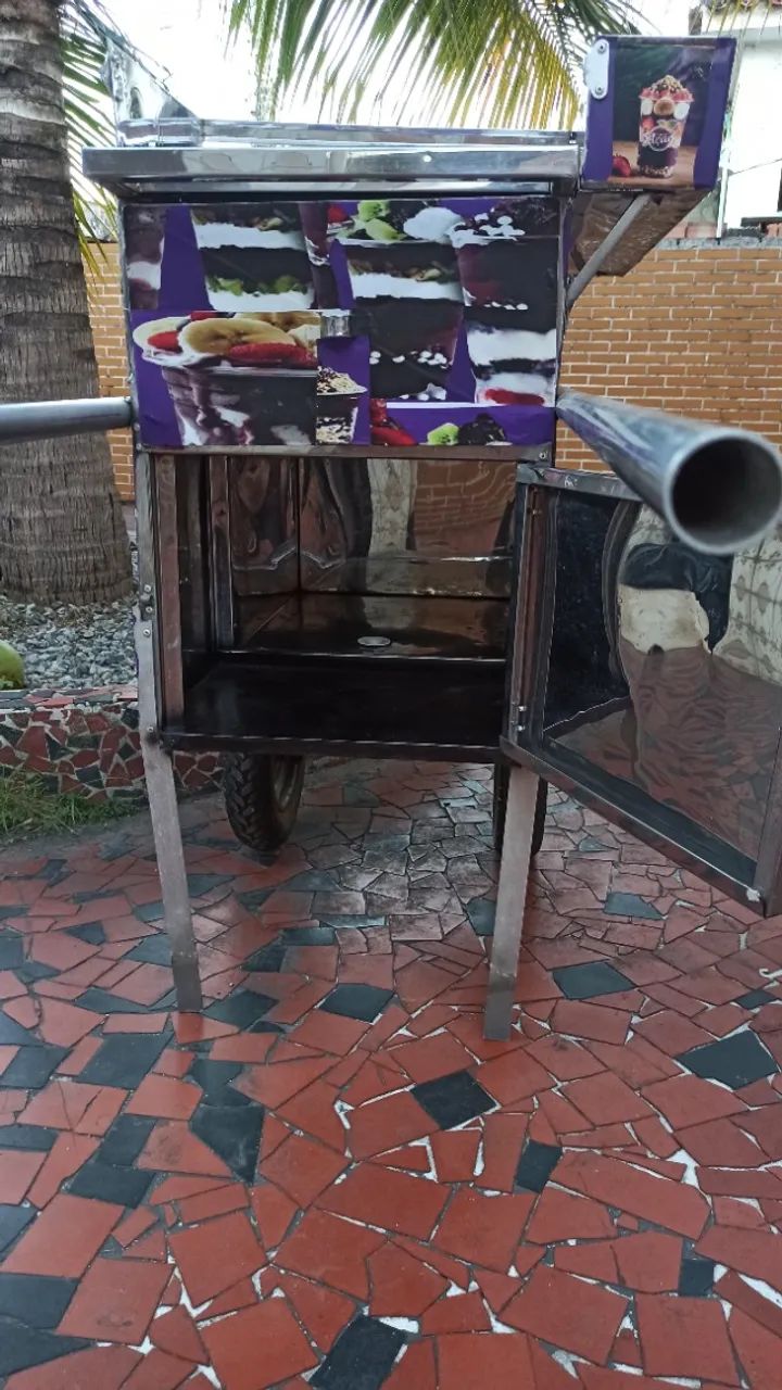 Carrinho de Açaí e Sorvete Profissional Inox Renda Extra - Foto 2