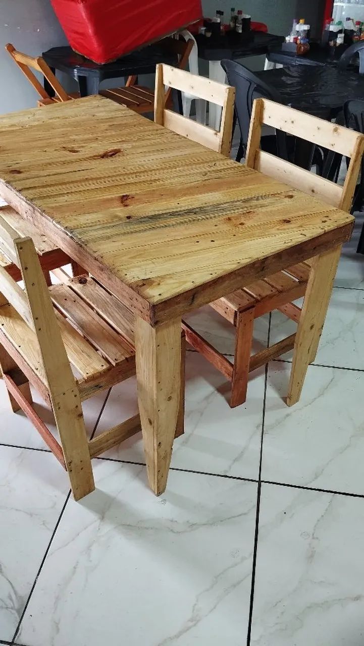 Conjunto de mesa e cadeiras  - Foto 3