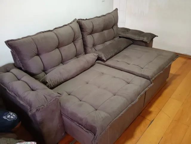 Sofá Retrátil & Reclinável 2m - Entrega em 24h + Frete Grátis SP