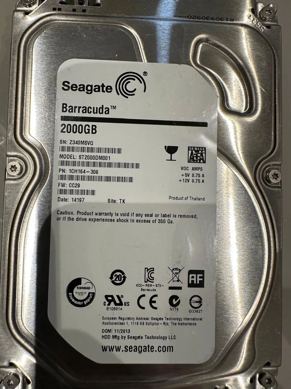 HD Seagate 2000GB