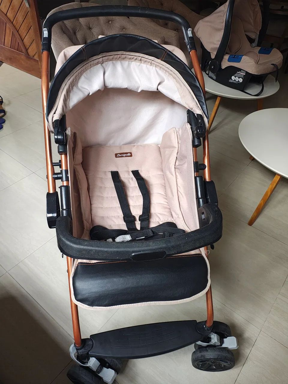 Carrinho e bebê conforto Burigotto  - Foto 4