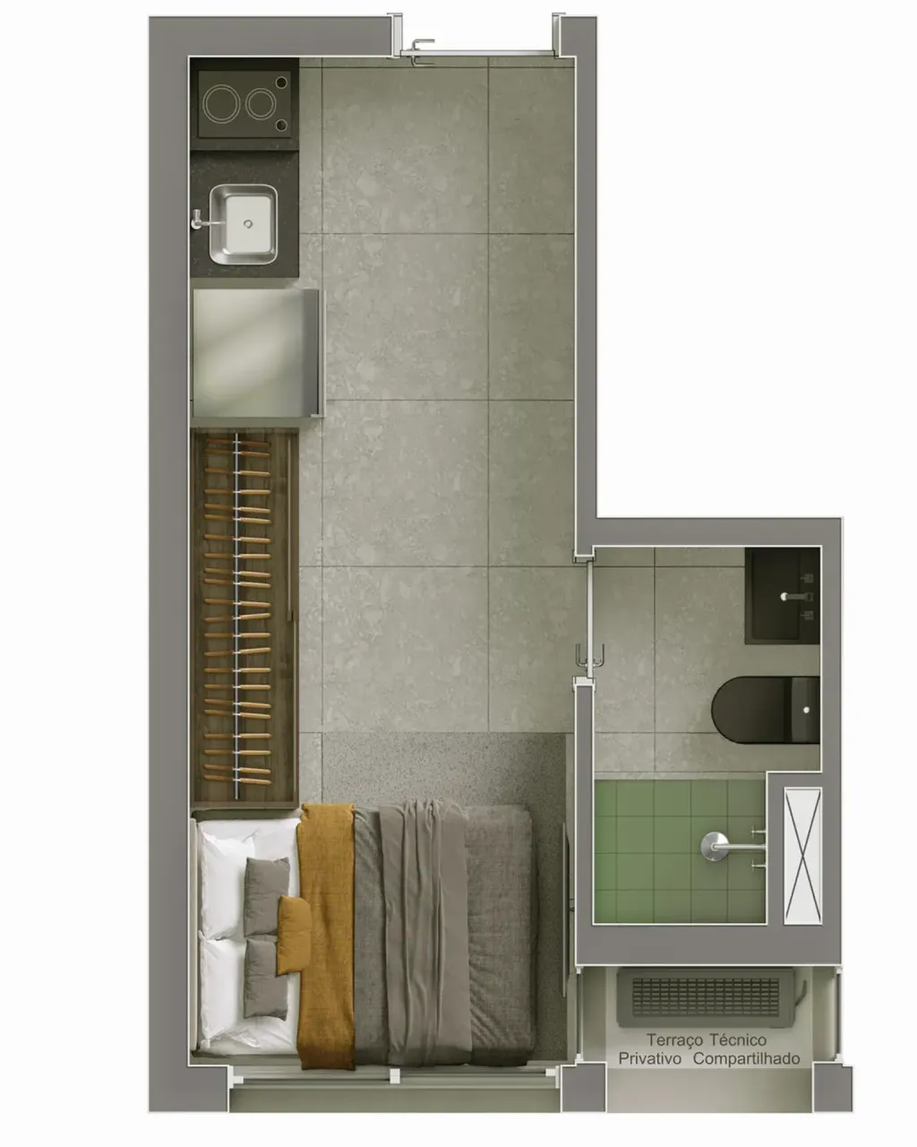 PLANTA 23m²