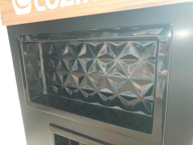 Excelente Organizador Nicho Em Mármore Sintético 60x30 Cozimax Preto - Foto 2