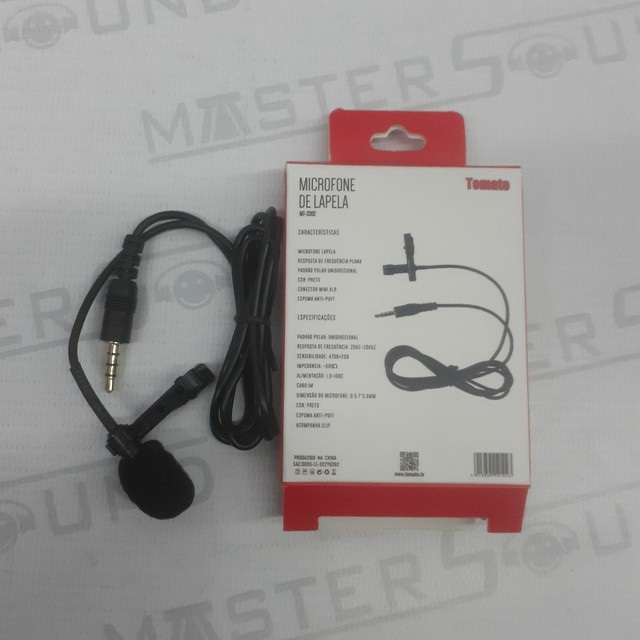 Microfone  de lapela, com plug p2. Novo. - Foto 3