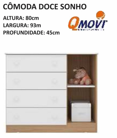 Cômoda infantil nova montagem grátis