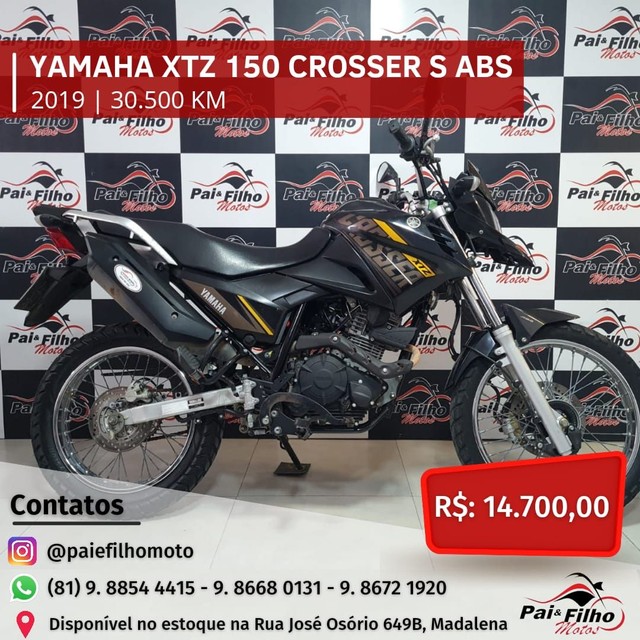 YAMAHA XTZ 150 CROSSER S ABS ANO 2019 FINANCIAMOS EM ATE 48X