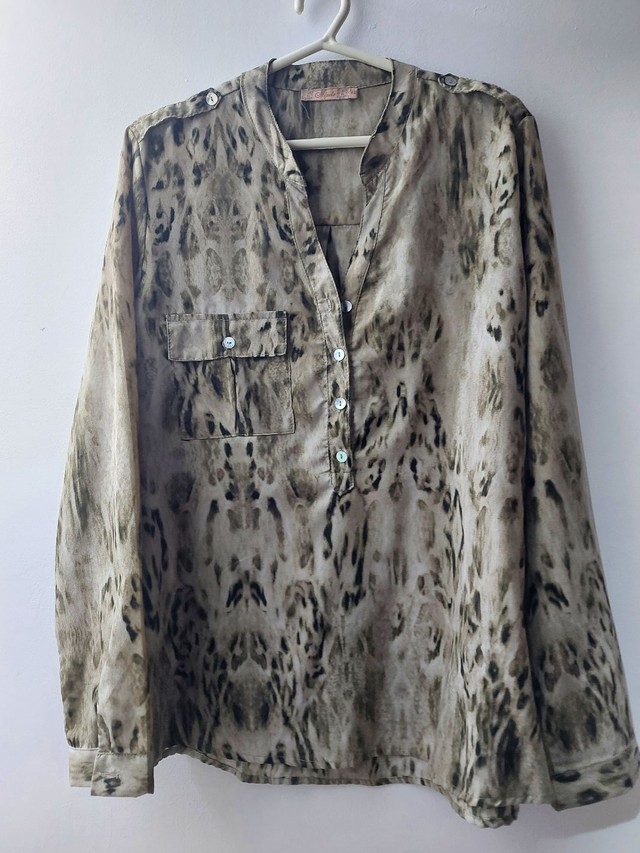Camisa animal print 42