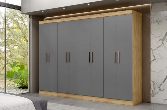 Guarda roupa 8p 100% MDF lis  - Foto 2